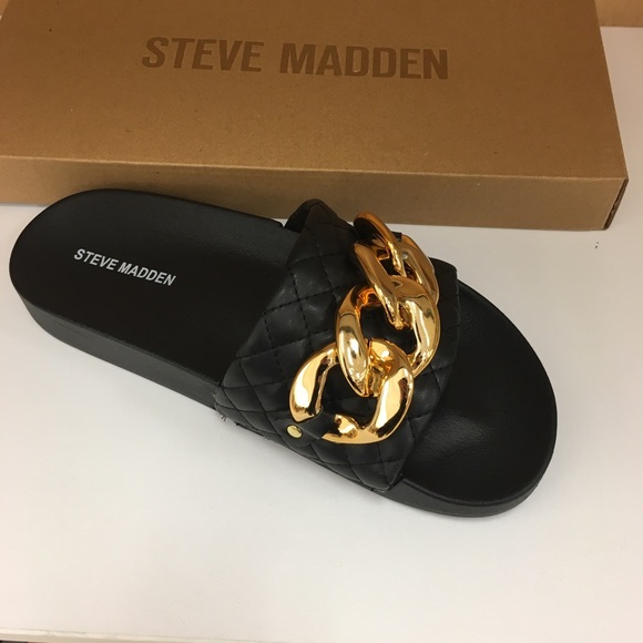 Steve Maddens Black and Gold Slip on Flats ⭐️🖤⭐️ - Picture 7 of 8